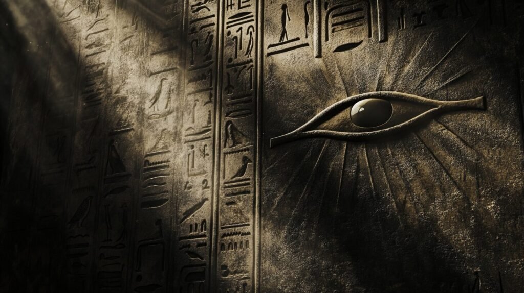 Egyptian hieroglyphs eye of horus